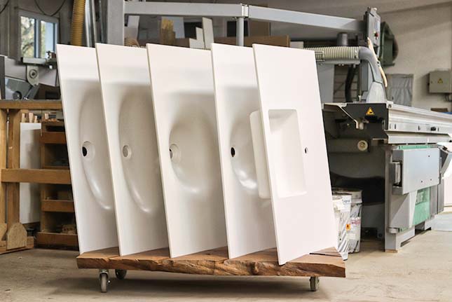 Individuelle Gestaltungsmöglichkeiten mit Mineralwerkstoffen